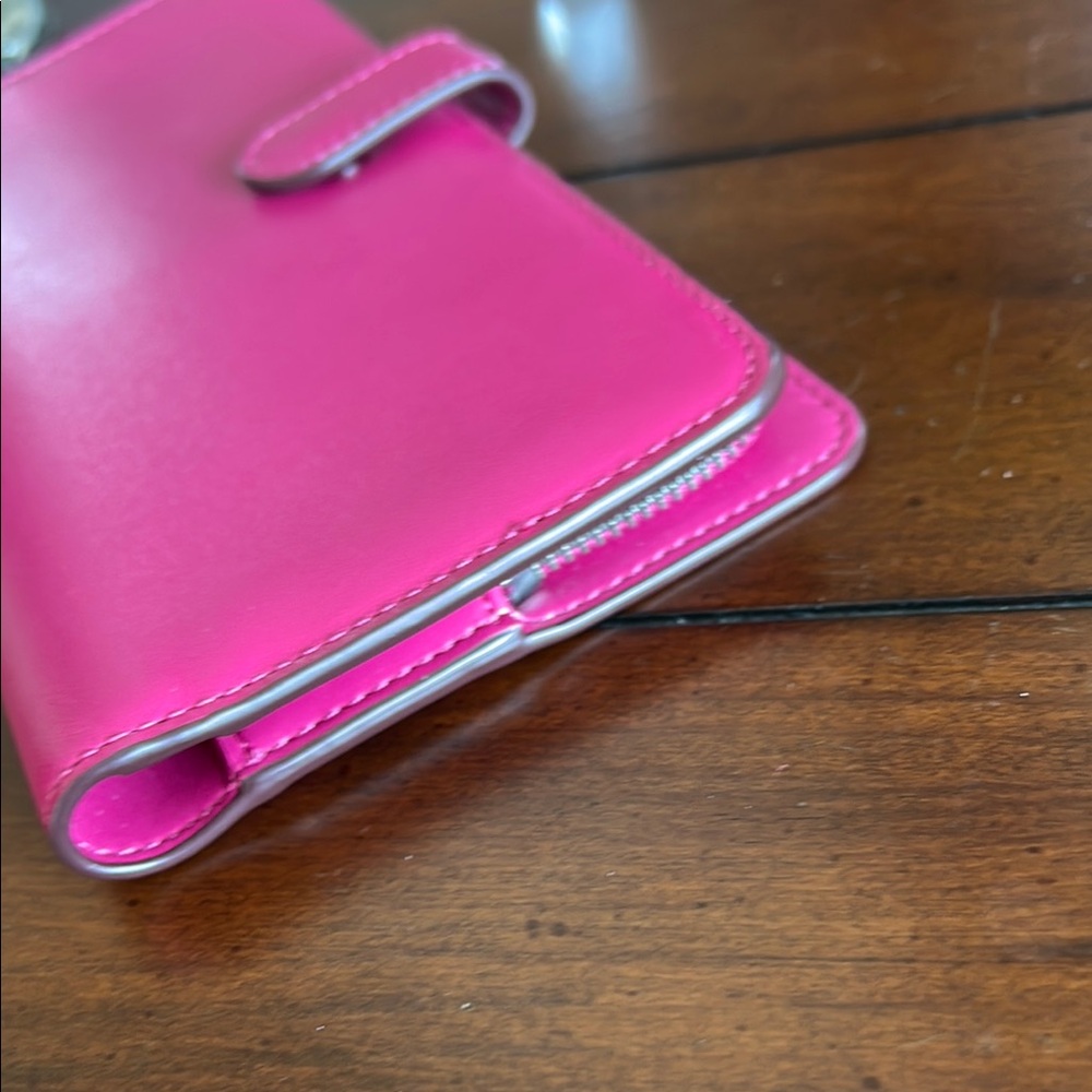 Coach Smooth Leather Fuchsia Women's Wallet - Picture 16 of 16